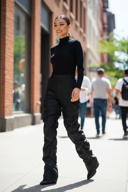 Pantalone in pelle