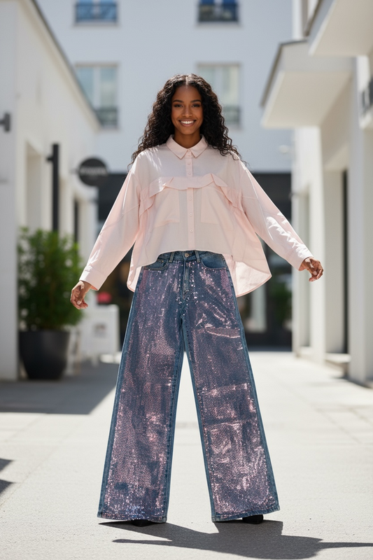 Camicia con volant
